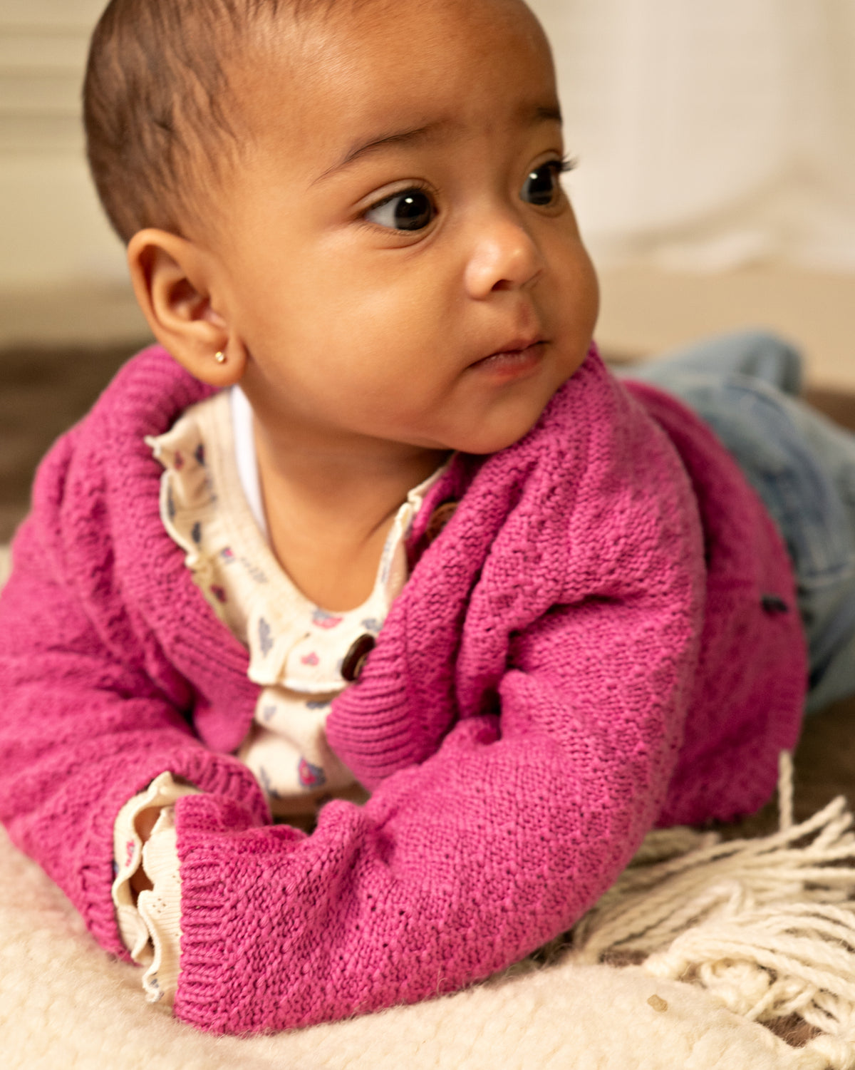 Bess Cardigan | Vest | Fuchsia