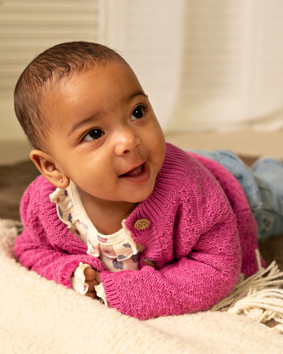 Bess Cardigan | Vest | Fuchsia