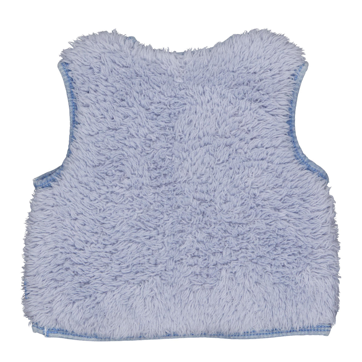 Bess Gilet | Teddystof | Vest | Jeans Blue | Flower