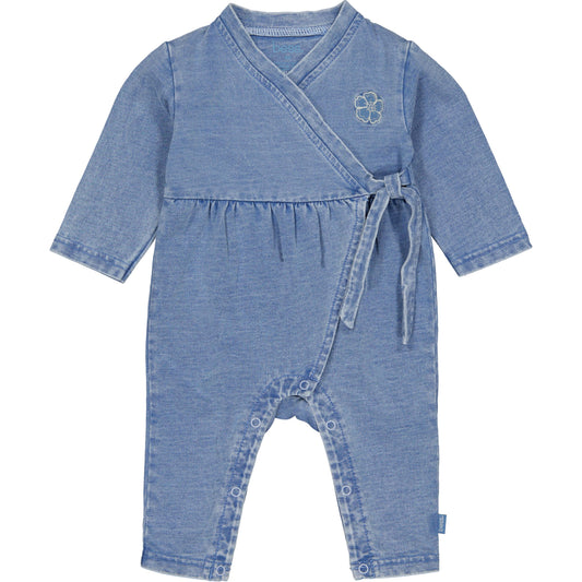 Bess Playsuit | Boxpakje | Overslag | Blue Denim