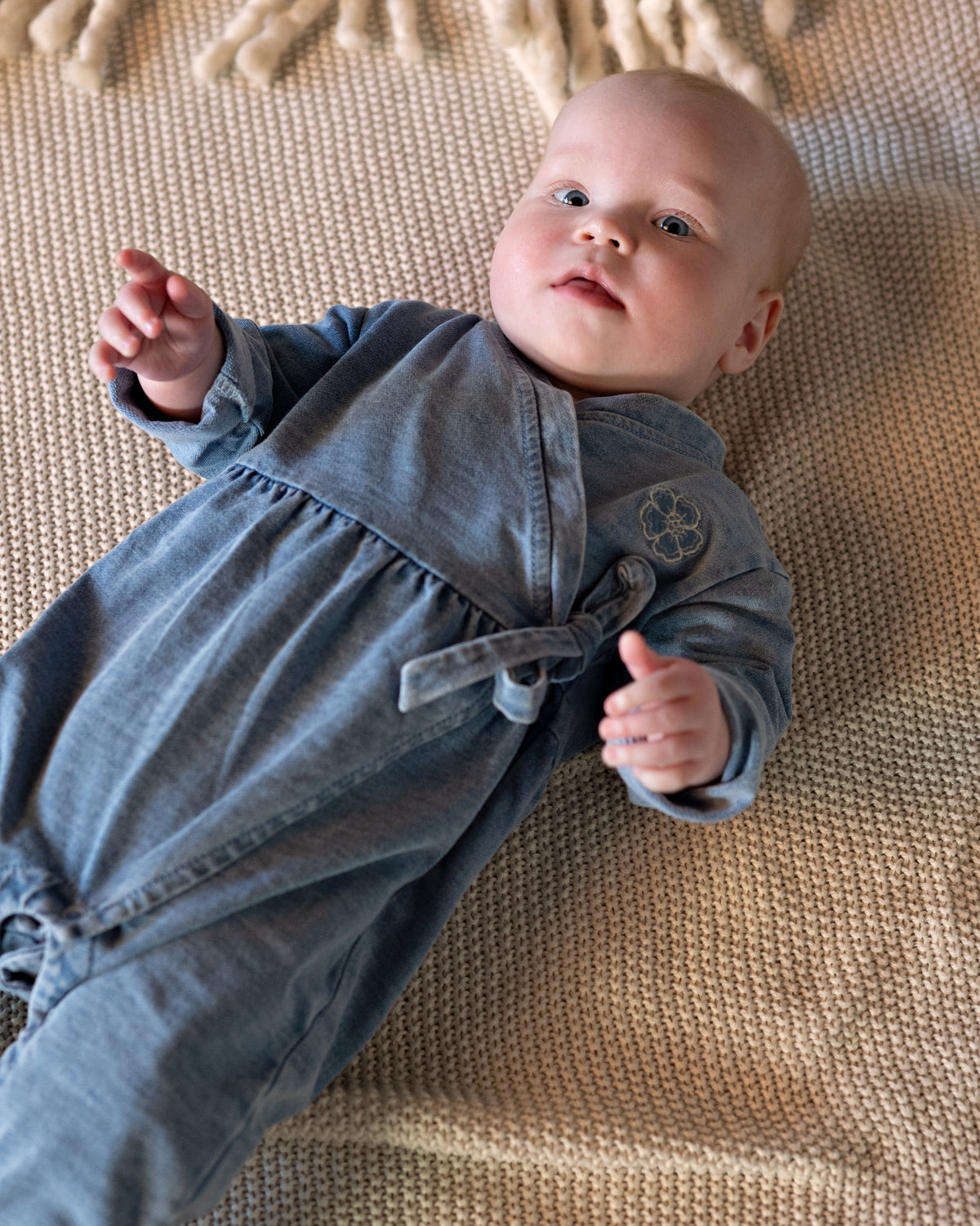Bess Playsuit | Boxpakje | Overslag | Blue Denim
