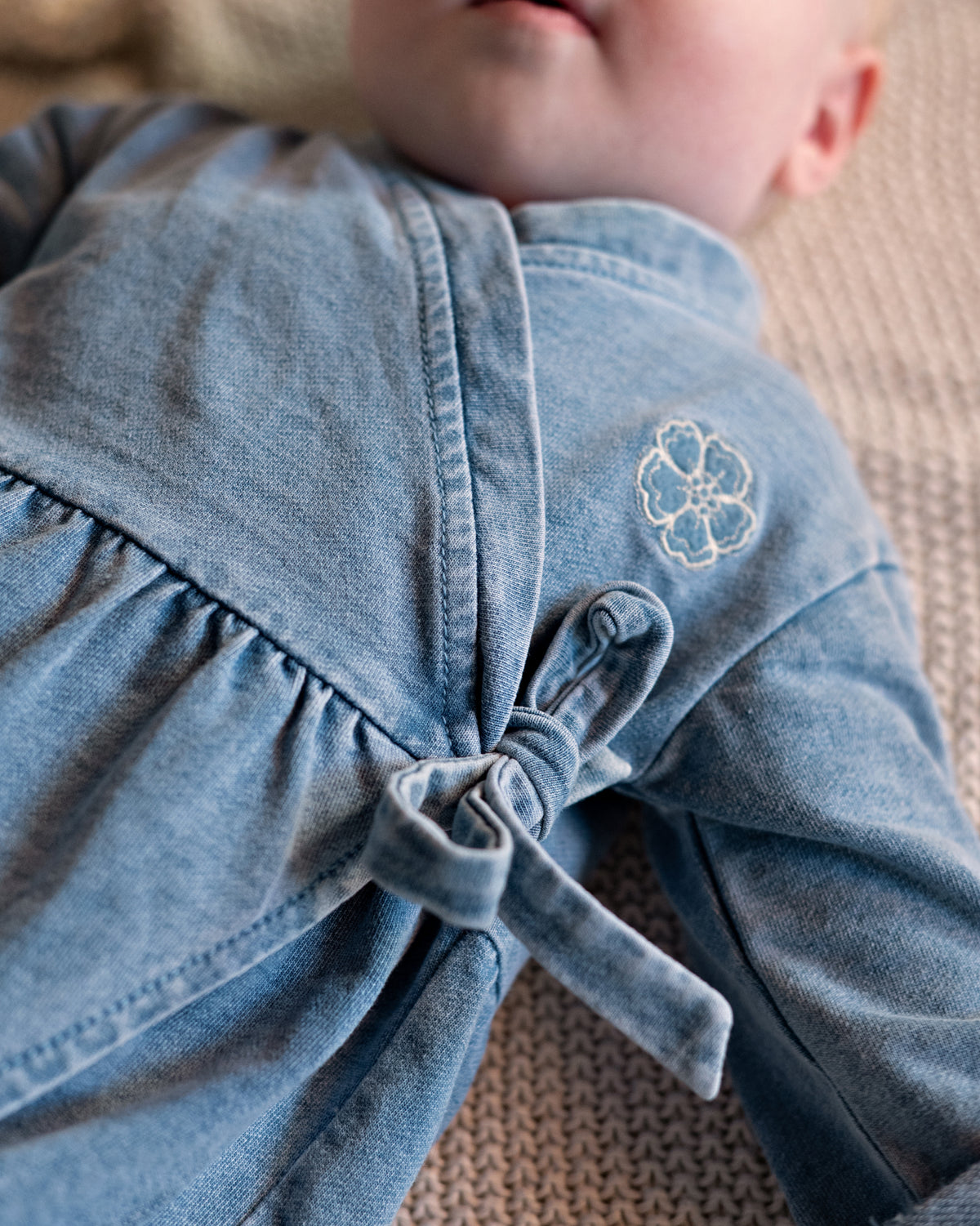 Bess Playsuit | Boxpakje | Overslag | Blue Denim