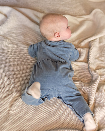Bess Playsuit | Boxpakje | Overslag | Blue Denim