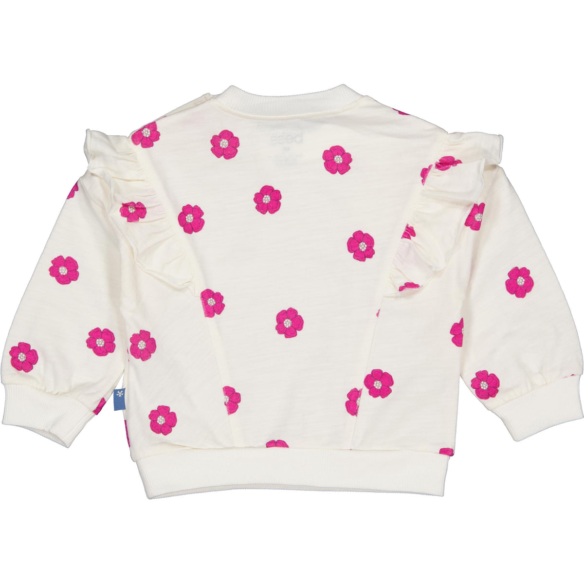 Bess Sweater | Trui | White Flower | Wit | Roze