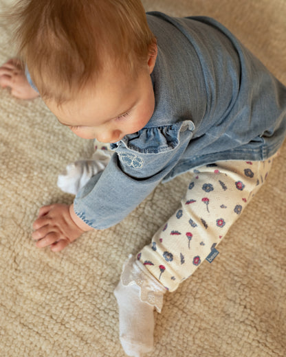 Bess Pants | Babybroekje | Pink Flower | Bloemenmotief
