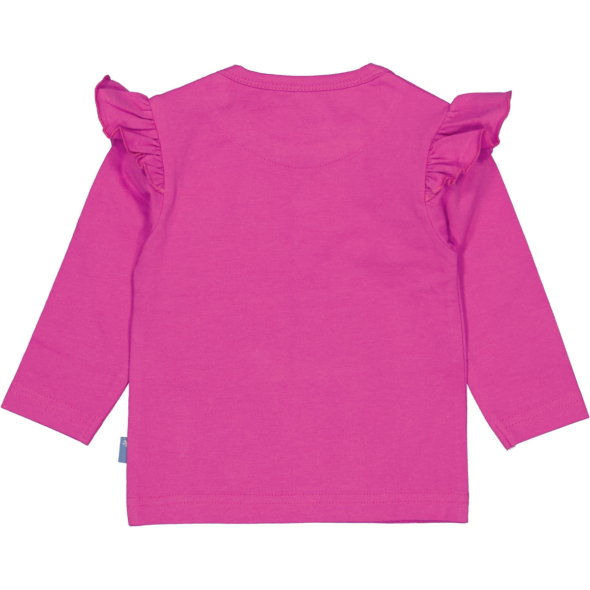 Bess Shirt met Ruches | Lange Mouw | Fuchsia