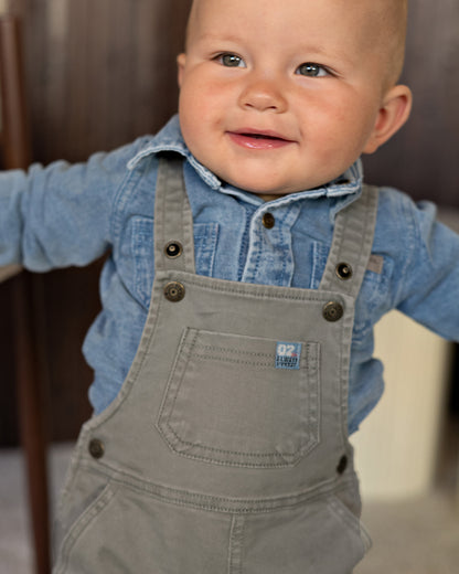 Bess Blouse | Lange Mouw | Blue Denim