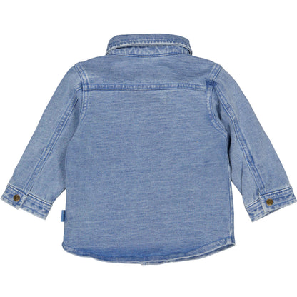 Bess Blouse | Lange Mouw | Blue Denim