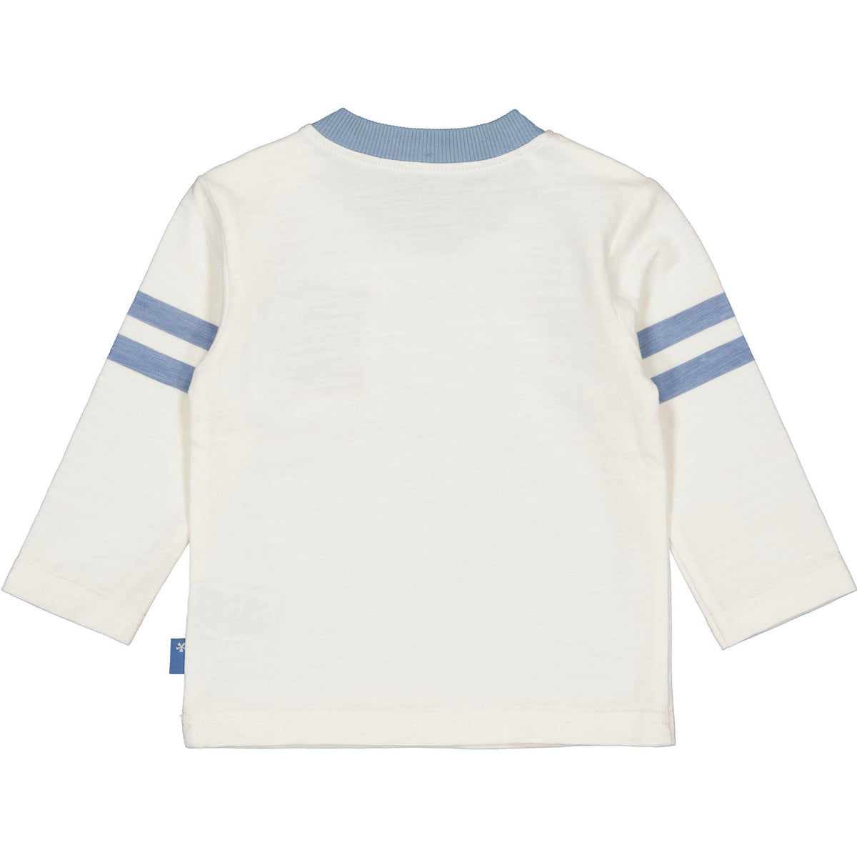 Bess T-Shirt | Lange Mouw | Off White | Streep & Print