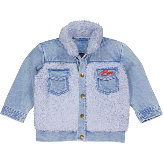 Bess Jas | Spijkerstof | Babyjasje | Teddy | Jeans Blue