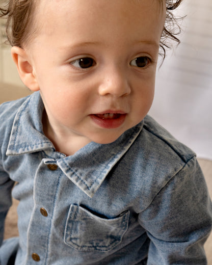 Bess Playsuit | Boxpakje | Blue Denim