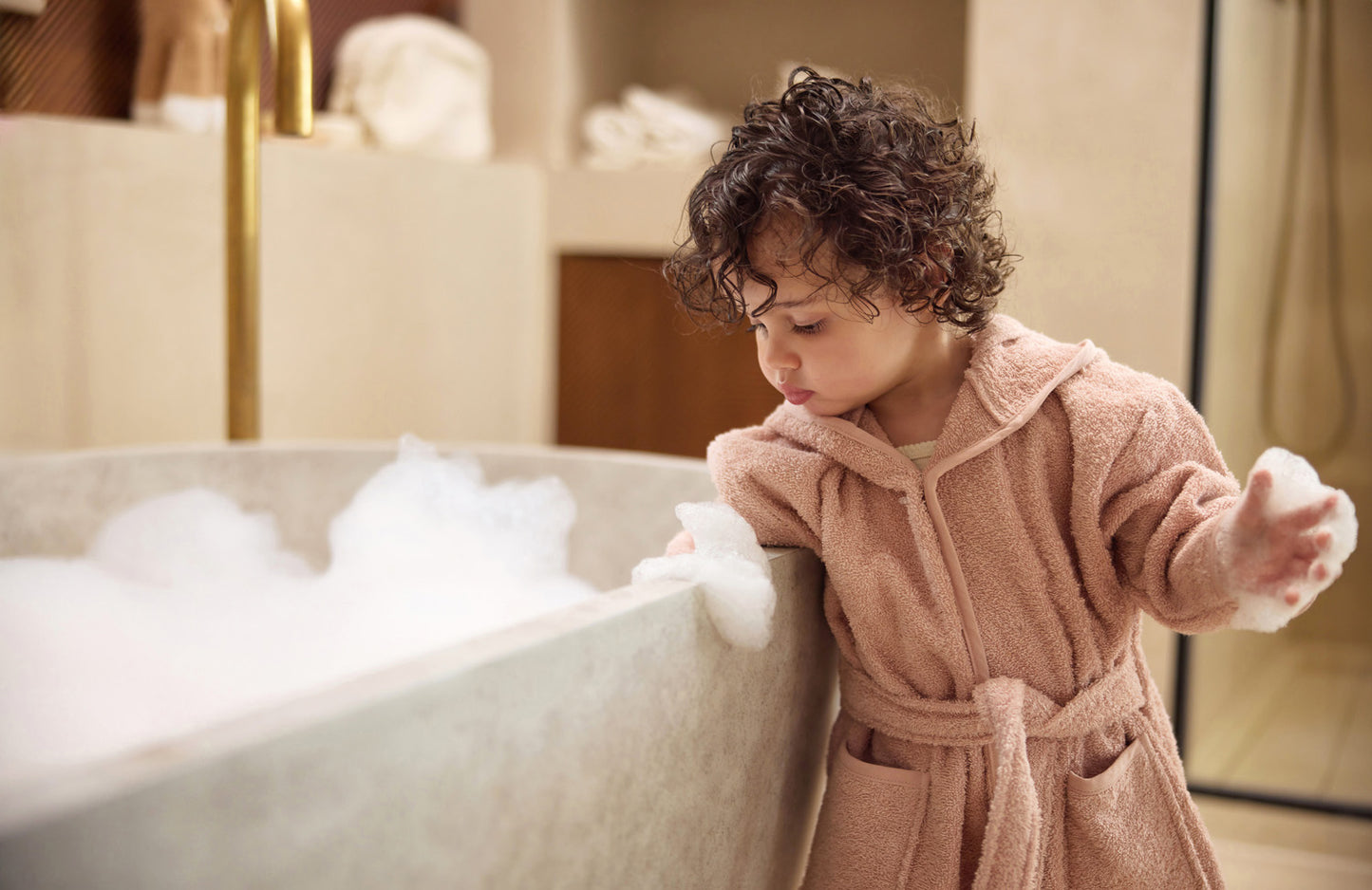 Jollein Baby Badjas | 1-2 year | Wild Rose