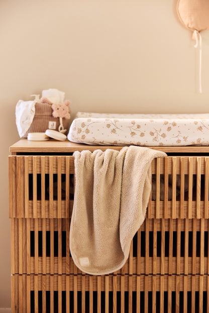Jollein Deken Wieg | 75 x 100 cm | Basic Jersey/Sherpa | Warm Sand