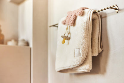 Jollein Deken Wieg | 75 x 100 cm | Basic Jersey/Sherpa Oatmeal | Reversible