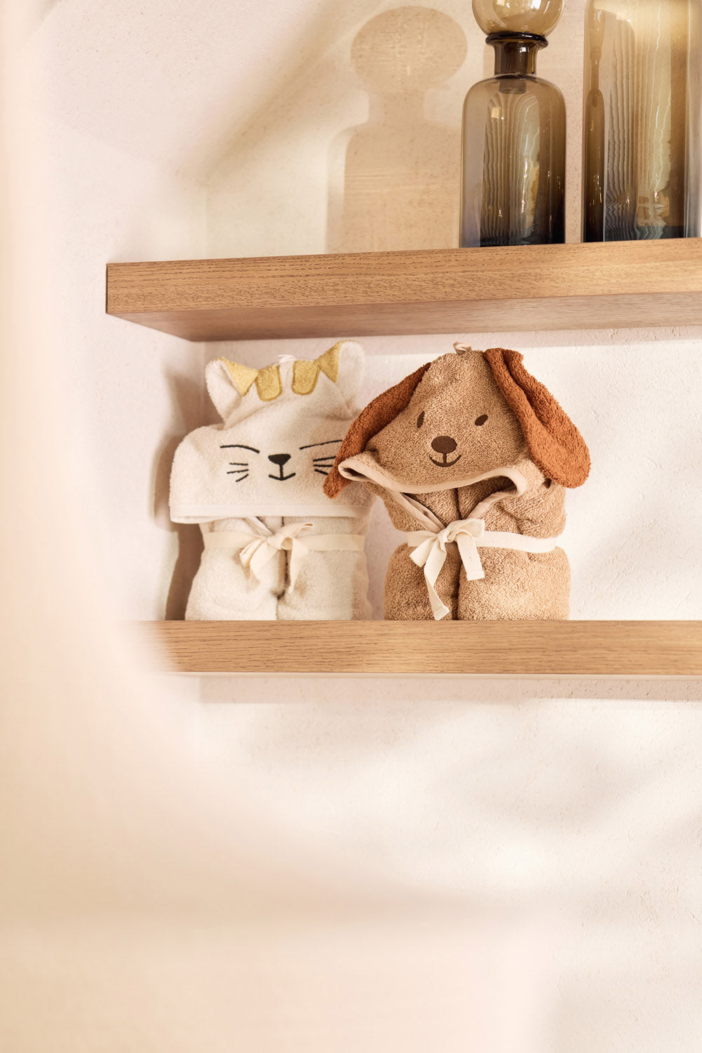 Jollein Badcape | Badstof | 75 x 75 cm | Charlie Cat