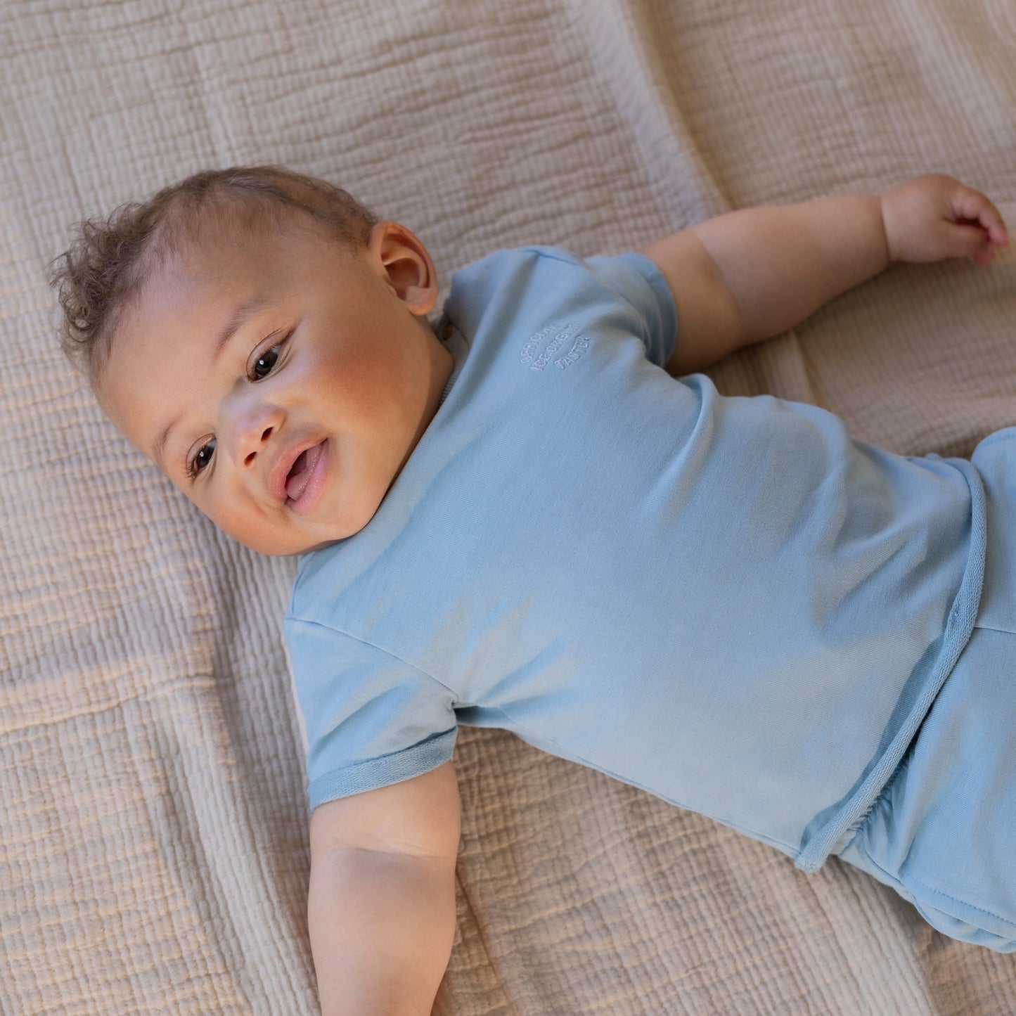 Noppies T-shirt | Dusty Blue | Korte mouw