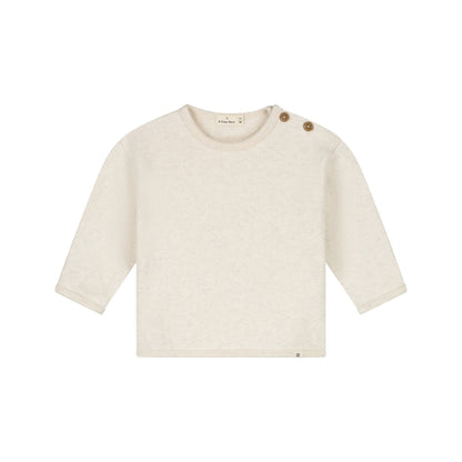 A Tiny Story Baby Pullover | Ecru | Melange