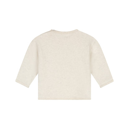 A Tiny Story Baby Pullover | Ecru | Melange