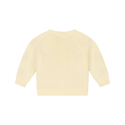 A Tiny Story Baby Cardigan | Vest | Ivory | Gebloemd
