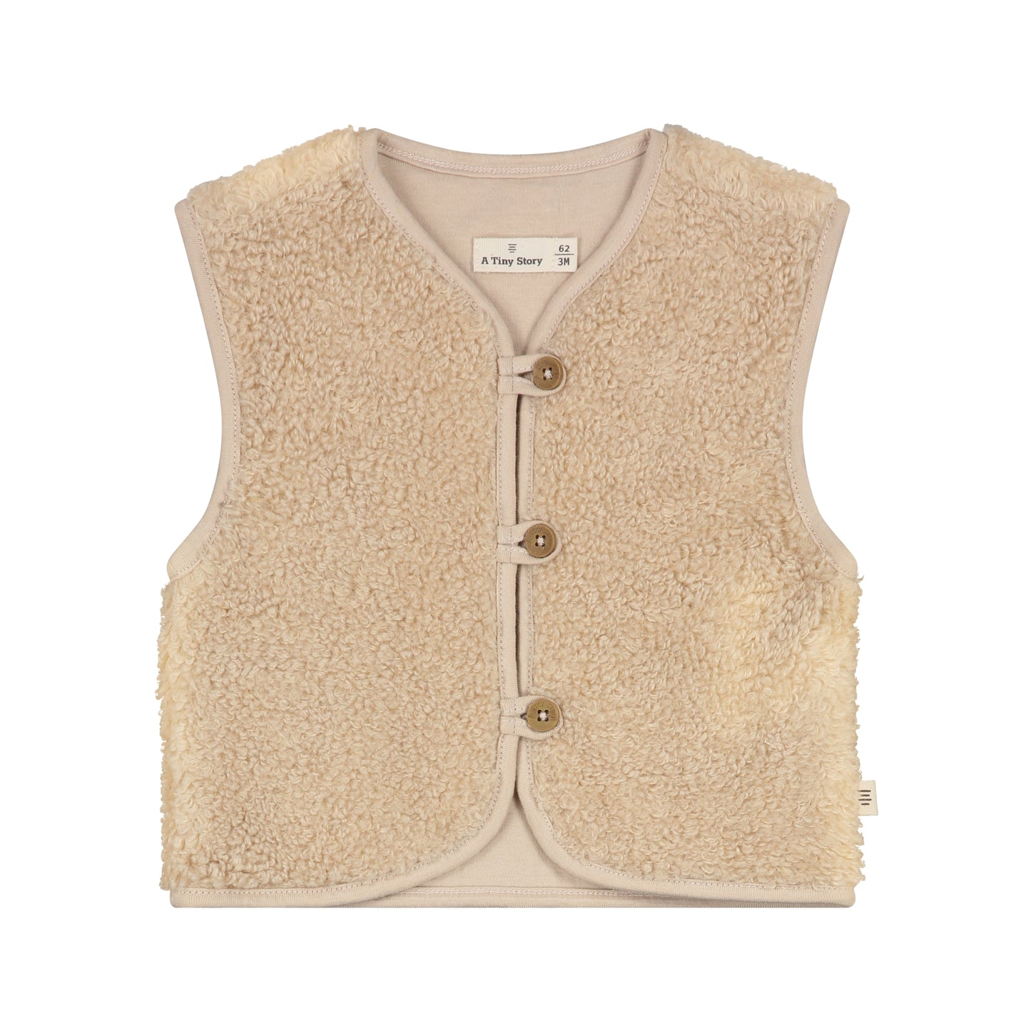 A Tiny Story Baby Cardigan | Vest | Waistcoat | Cookie | Teddy