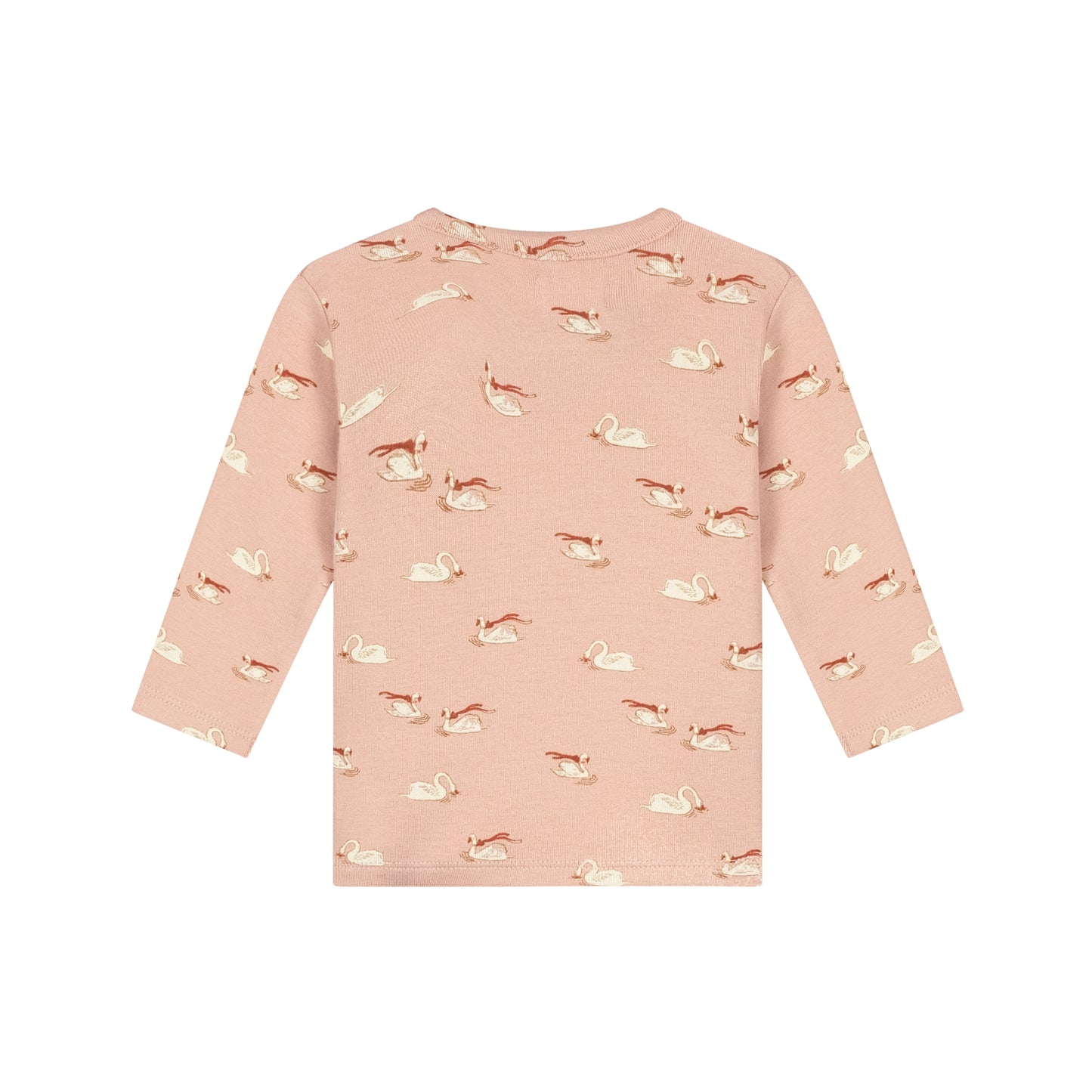 A Tiny Story Baby | Overslag T-Shirt | Long Sleeve | Old Pink | Print