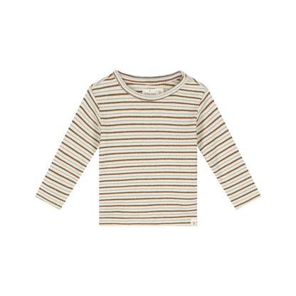 A Tiny Story Baby T-Shirt | Long Sleeve | Ivory | Gestreept