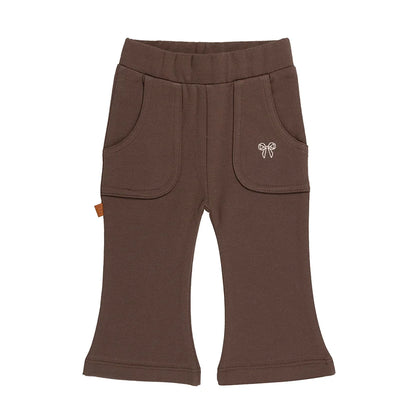 Frogs and Dogs Ballerina Baby Flair Pants | Seal bruin