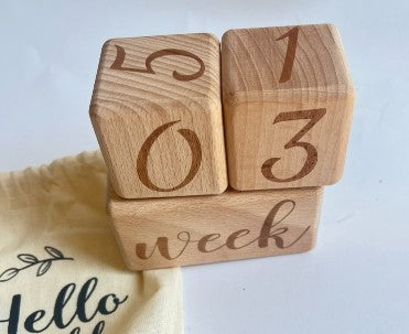 Houten Mijlpaalblokken | Blokkenset