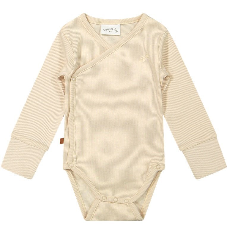 Frogs and Dogs Rompertje | Rib | Biologisch | Beige