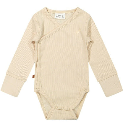 Frogs and Dogs Rompertje | Rib | Biologisch | Beige